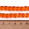 Transparent Glass Beads Strands GLAA-R041-8x8mm-A03-4