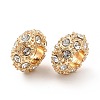 Rack Plating Alloy Rhinestone European Beads PALLOY-P289-34G-3