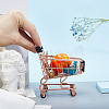 Iron Supermarket Trolley Display Decorations DJEW-WH0042-139RG-4
