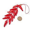 Acrylic Pepper Pendant Decorations HJEW-JM02545-3