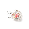 Opaque Printed Acrylic Pendants PALLOY-JF04497-3