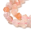 Natural Cherry Blossom Agate Beads Strands G-K382-A11-02-4