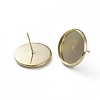 Brass Stud Earring Settings KK-L205-13G-D-1