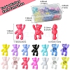 28Pcs 14 Colors Acrylic Pendants MACR-FS0001-84-4