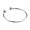 Brass European Style Bangle Making BJEW-WH0022-09P-1