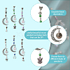 6Pcs 6 Style Moon Perfume Bottle Urn Ashes Tibetan Style Alloy Pendant Decorations HJEW-AB00227-3