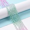 Transparent Glass Beads Strands GLAA-E036-07D-3