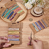 4Pcs 4 Colors Segment Dyed Jute Cord OCOR-SC0001-14-3