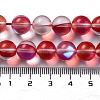 Synthetic Moonstone Beads Strands G-P528-J03-25-4