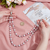 1Pc Polymer Clay Rhinestone Round Beaded Pants Chains AJEW-BM0001-29A-02-3