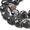 Natural Black Tourmaline Beads Strands G-C179-A23-03-4