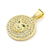 Brass Micro Pave Cubic Zirconia Pendants KK-K354-11C-G-2