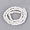 Electroplate Opaque Glass Beads Strands EGLA-Q139-01A-C02-2