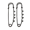 304 Stainless Steel Safety Pins Brooch Findings STAS-C181-01F-B-1