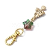 Christmas Theme Alloy Enamel with Rhinestone Pendant Decoration KEYC-JKC00977-03-4