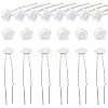 CHGCRAFT 20Pcs Platinum Tone Alloy Hair Forks OHAR-CA0001-05-1