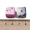 UV Plating Opaque Acrylic Beads X1-MACR-C036-14-3