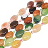 Natural Banded Agate/Striped Agate Beads Strands G-L544-010-1