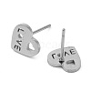 Non-Tarnish 304 Stainless Steel Stud Earrings EJEW-M242-02J-P-2