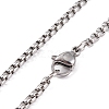 Titanium Steel Pendant Necklaces NJEW-L122-01P-3