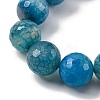 Natural Dragon Veins Agate(Dyed & Heated) Beads Strands G-K390-A15-01-3