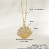 Ocean Summer Brass Pave Clear Cubic Zirconia Pendant Necklaces FS-WG8D1A7-27-1