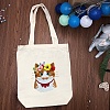 DIY Cat Pattern Canvas Tote Bag Embroidery Kits for Beginners PW-WG2E975-05-1