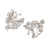 Brass Micro Pave Cubic Zirconia Peg Bails CU-CBA8264-03P-2