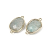 Natural Amazonite Faceted Connector Charms G-K347-11G-04-2