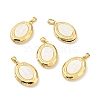 Rack Plating Brass Locket Pendants KK-C242-03G-2