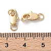 Rack Plating Brass Lobster Claw Clasps KK-F090-24LG-01-3