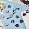 12Pcs 6 Styles Silicone Focal Beads SIL-DC0001-65-4