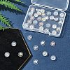 40Pcs 4 Colors Long-Lasting Plated Brass Silicone Ear Nuts KK-FS0001-49-8