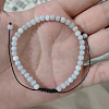 Adjustable Women's Aquamarine Beaded Bracelet CN3407-39-1