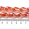 Electroplate Glass Beads EGLA-R006-15x10mm-M-4