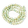 Ombre Effect Dyed Glass Beads Strands GLAA-T025-4mm-09D-2