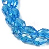 Transparent Electroplate Glass Beads Strands LS-EGLA-N013-T10mm-B17-3