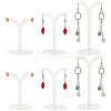 Fingerinspire 6Pcs 3 Styles Y-Shaped Acrylic Earring Display Stands CON-FG0001-05-1