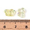 Spray Painted Transparent Acrylic Beads OACR-N149-01H-3