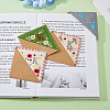 4Pcs 4 Style Felt Embroidery Bookmarks FIND-HY0003-46K-5