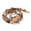 Natural Black Sunstone Beads Strands G-P497-01C-16-3