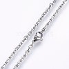 Tarnish Resistant 304 Stainless Steel Cable Chain Necklaces NJEW-P226-01P-05-2