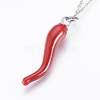 304 Stainless Steel Pendant  Necklaces NJEW-P224-08P-2