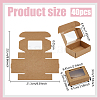 Foldable Creative Kraft Paper Mailer Boxes with Visible Window CON-WH0113-08A-02-2