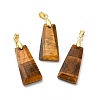 Natural Tiger Eye Pendants G-C045-01C-G-1