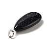 Synthetic Blue Goldstone Pendants G-P474-01P-03-3