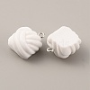 Opaque Resin Pendants LS-RESI-WH0029-24P-04-1