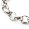 Non-Tarnish Men's 304 Stainless Steel Rolo Chain Bracelets BJEW-JB06673-02-4