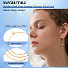 Unicraftale 36Pcs 3 Size Ion Plating(IP) 316 Surgical Stainless Steel Hoop Earrings Findings STAS-UN0039-40-5