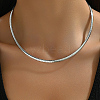 Non-Tarnish Stainless Steel Collar Necklace QV1917-3-2